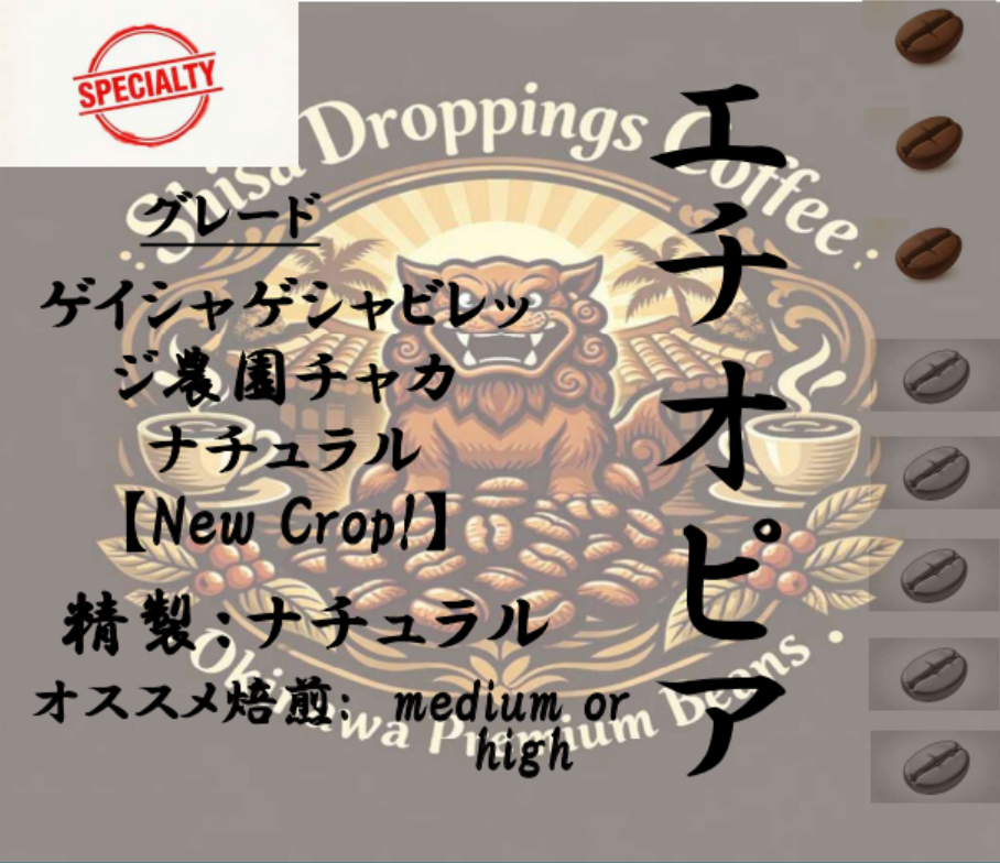 エチオピア / ゲイシャゲシャビレッジ農園チャカ ナチュラル【New Crop!】