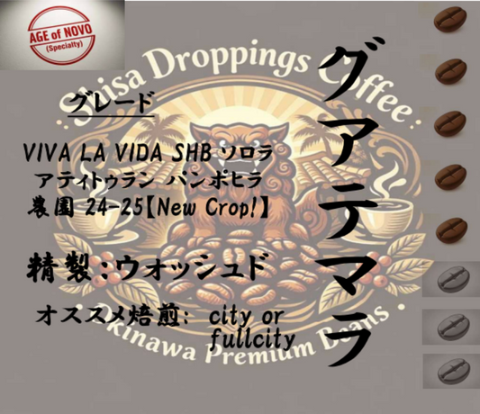 グアテマラ / VIVA LA VIDA SHB ソロラ アティトゥラン パンポヒラ農園 24-25【New Crop!】